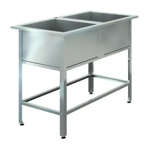 Ванна моечная ВМС-П-2/550 Н (1300х650х850) (глуб. 350)