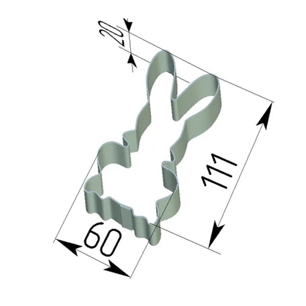 Кондитерская форма Заяц