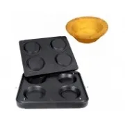 Форма для выпечки Гирлянда большая круглая 4 ячейки диам.125мм