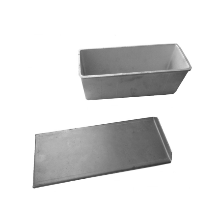 3-х секционная литая форма для тостового хлеба 300Х120Х120 мм с индивидуальными крышками